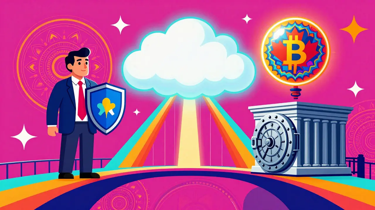 Colorful illustration of crypto regulation and tax benefits