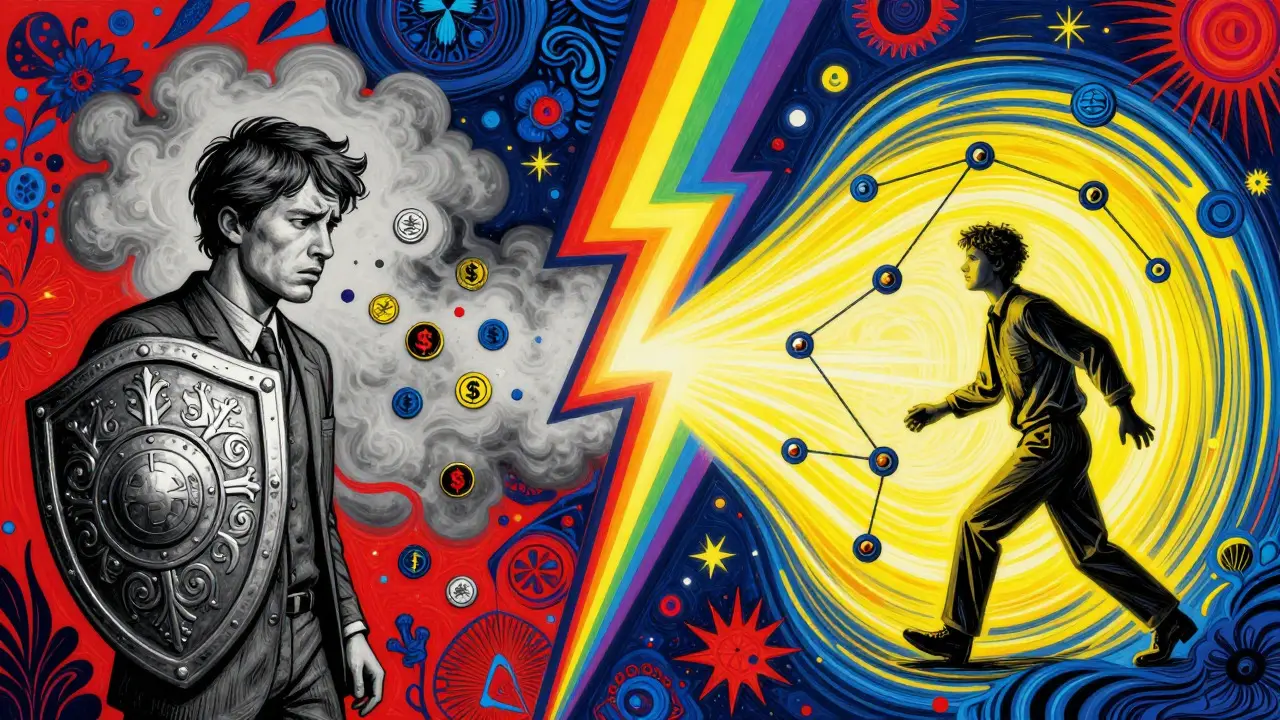 Regulated traders losing coins vs free flow to decentralized zones