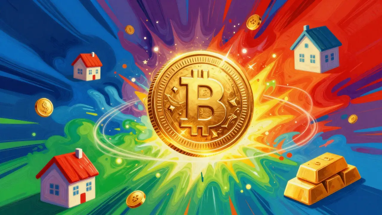Vibrant depiction of Digital Lira and asset tokenization future